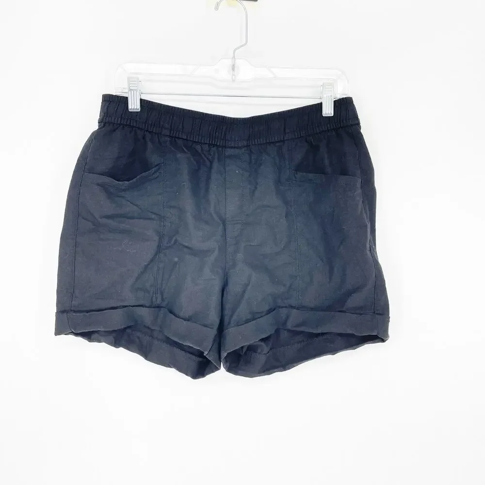 Old Navy High Rise Linen Blend Short Size Medium